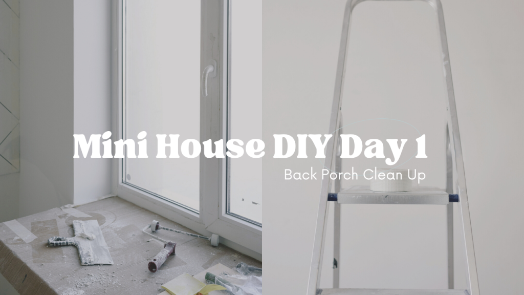 Mini House DIY Day 1 Clean-Up